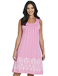 Pack of 2 Sleeveless Print Hem Nightdresses - Pink & Mint