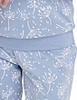 Print Cotton Jersey Ski Pyjama - Blue