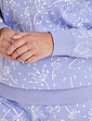 Print Cotton Jersey Ski Pyjama - Lavender