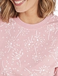 Print Cotton Jersey Ski Pyjama - Pink