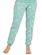 Print Cotton Jersey Ski Pyjama - Soft Green