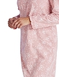 Print Frill Neck Nightdress - Pink
