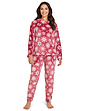 Fleece Snowflake Pyjama - Rose