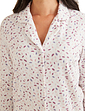 Soft Brushed Fleece Print Pyjama - Pink