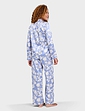 Luxury Satin Print Pyjamas - Denim