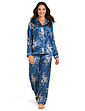 Luxury Satin Print Pyjamas - Ocean