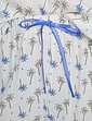 Palm Print Viscose Crop Pyjama - Blue