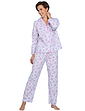 Long Sleeve Floral Pyjamas - Pink