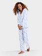 Pintuck Front Jersey Pyjama - Blue