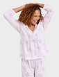 Pintuck Front Jersey Pyjama - Pink