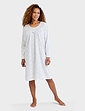 Brushed Fleece Nightdress - Blue