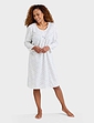 Brushed Fleece Nightdress - Blue