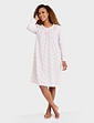 Brushed Fleece Nightdress - Pink