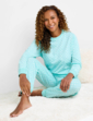 Cotton Jersey Ski Pyjama - Aqua