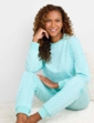 Cotton Jersey Ski Pyjama - Aqua