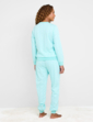 Cotton Jersey Ski Pyjama - Aqua