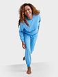 Cotton Jersey Ski Pyjama - Blue