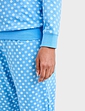 Cotton Jersey Ski Pyjama - Blue