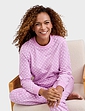 Cotton Jersey Ski Pyjama - Lavender