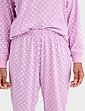 Cotton Jersey Ski Pyjama - Lavender