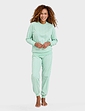 Cotton Jersey Ski Pyjama - Soft Green