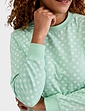 Cotton Jersey Ski Pyjama - Soft Green