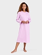 Print Frill Neck Nightdress - Lavender