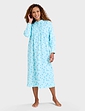 Winceyette Nightdress - Aqua