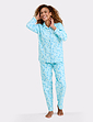 Winceyette Pyjama - Aqua