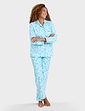 Winceyette Pyjama - Aqua