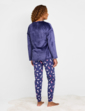 Cute Dog Print Pyjama Set - Navy