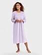 Brushed Fleece Long Nightdress - Lavender