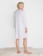 Brushed Fleece Print Nightdress - Blue