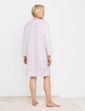 Brushed Fleece Print Nightdress - Pink