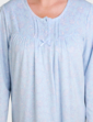 Thermal Fleece Print Nightdress - Blue
