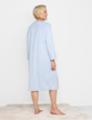 Thermal Fleece Print Nightdress - Blue
