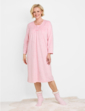 Thermal Fleece Print Nightdress - Pink
