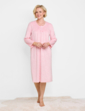 Thermal Fleece Print Nightdress - Pink