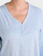 Brushed Fleece Print Pyjama - Blue