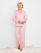 Brushed Fleece Print Pyjama - Pink