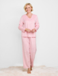 Brushed Fleece Print Pyjama - Pink