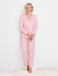 Brushed Fleece Print Pyjama - Pink