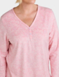 Brushed Fleece Print Pyjama - Pink