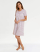 Short Sleeve Print Nightdress - Pink