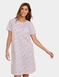 Short Sleeve Print Nightdress - Pink