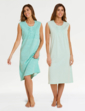 Pack of 2 Sleeevless Nightdresses - Mint