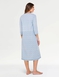 Pack of 2 Print and Plain Nightdresses - Blue