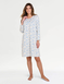 Brushed Fleece Print Nightdress - Blue