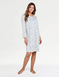 Brushed Fleece Print Nightdress - Blue