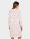 Brushed Fleece Print Nightdress - Pink